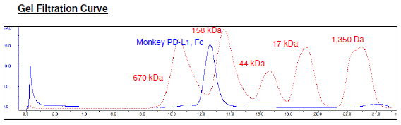 Monkey (M. fascicularis) PD-L1, Fc fusion