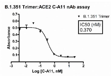 Spike Trimer (S1+S2) (B.1.351 Variant) (SARS-CoV-2): ACE2 Inhibitor Screening Colorimetric Assay Kit